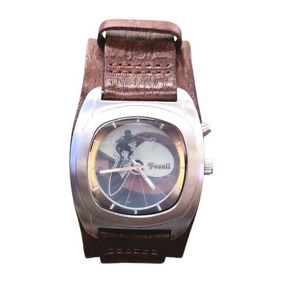 Vintage Fossil Big Tic JR-8293 Surfer Digital Animation Display Men's Watch - Picture 2 of 8